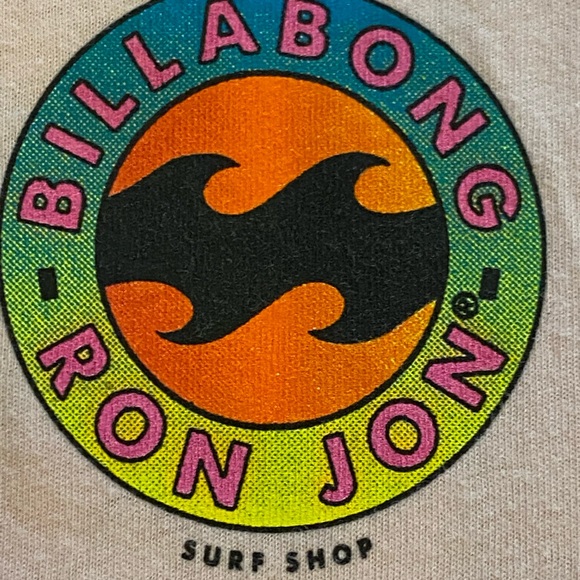 Billabong  Ron Jon Surf Shop Womens Soft Pink Long Sleeve Tee Shirt / Size S - Picture 12 of 13